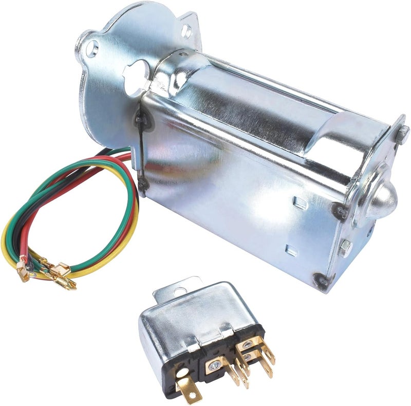 Woosphy Convertible top Electric Motor and Relay Replacement for Chevy Impala or Caprice Cadillac Eldorado Biarritz Oldsmobile Delta 88 1971-1976 22049793 9875101 - Image 5